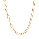 ASTERIA TEXTURED CHAIN NECKLACE