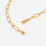 ASTERIA TEXTURED CHAIN NECKLACE