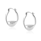 Silver hoop earrings