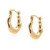 Gold hoop earrings