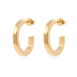 Gold hoop earrings