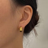 CHUNKY BOLD HUGGIE HOOP EARRINGS
