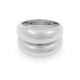 DOME RING SET (SILVER & SILVER)