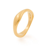 SYMMETRY STACKABLE WAVE RING SET (SILVER & GOLD)