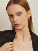 Gold ball earrings