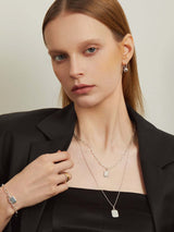 Layered chain necklace