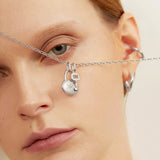 CÔTÊ CACHÉ LOCK & KEY CHAIN NECKLACE