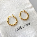 braided hoop earrings