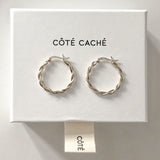 BRAIDED HOOP EARRINGS (Large)