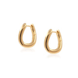 Gold huggie hoop earrings