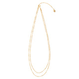 Double ball chain necklace