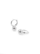 Silver ball earrings