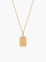 Engraved necklace for men