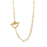 Gold chain necklace