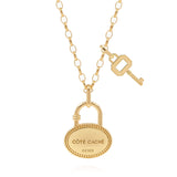 Lock pendant necklace
