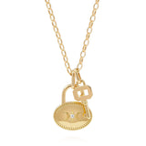 Gold necklace with pendant
