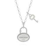 CÔTÊ CACHÉ LOCK & KEY CHAIN NECKLACE