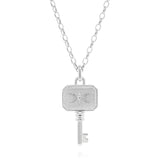 Silver necklace with pendant