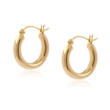 Gold hoop earrings