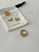 Womens chunky silver ring