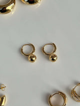 Dangle hoop earrings