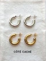 Sterling silver hoop earrings