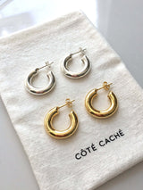 Gold hoop earrings for women
