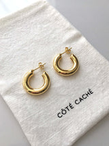 Gold hoop earrings