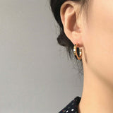 gold hoop earrings