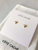 Heart stud earrings