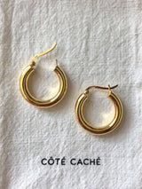 Gold hoop earrings
