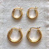 Sterling silver hoop earrings