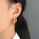 Layered hoop earrings