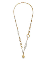 PEARL DROPLET GOLD CHAIN NECKLACE
