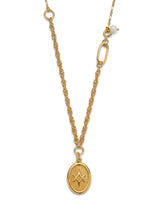 Gold long chain necklace