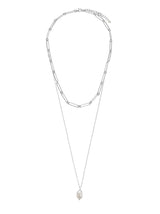 PURE PEARL PENDAN NECKLACE SILVER