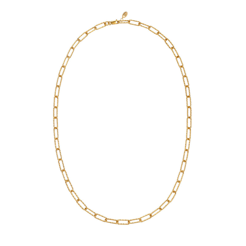 ASTERIA TEXTURED CHAIN NECKLACE