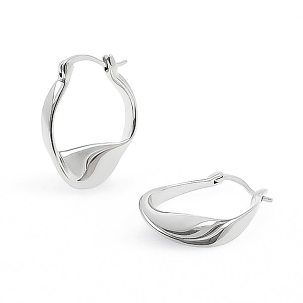 curved hoop earrings