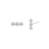 TRI DOT BAR STUD EARRINGS