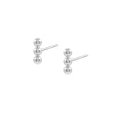 TRI DOT BAR STUD EARRINGS