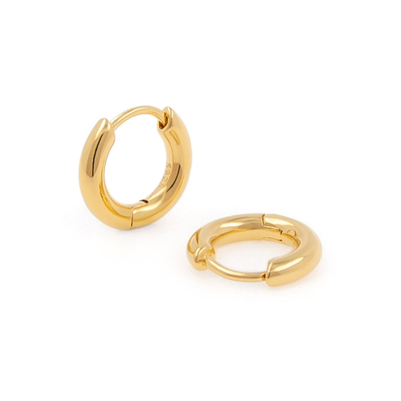 Gold bold hoop earrings