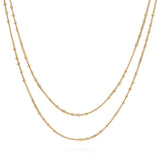 Gold double layered necklace