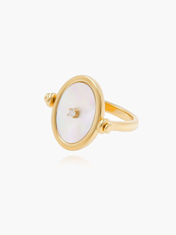 Mother of Pearl gemstone Ring