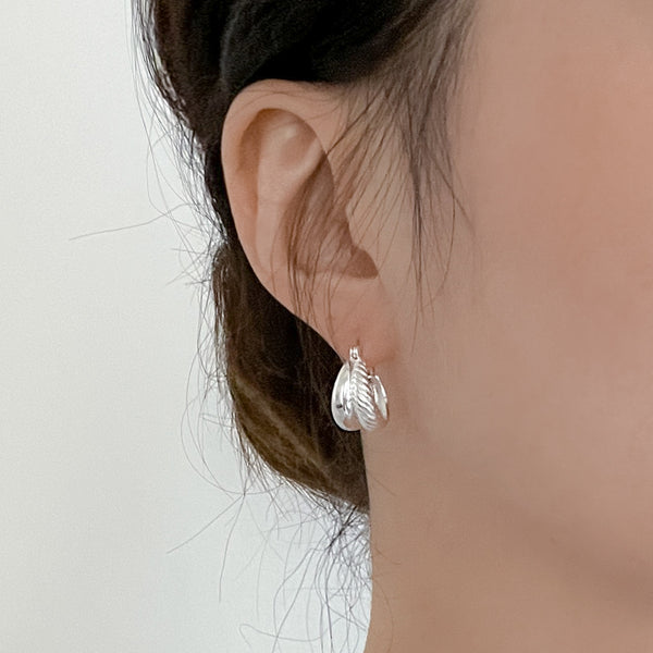 Womens silver hoop earrings