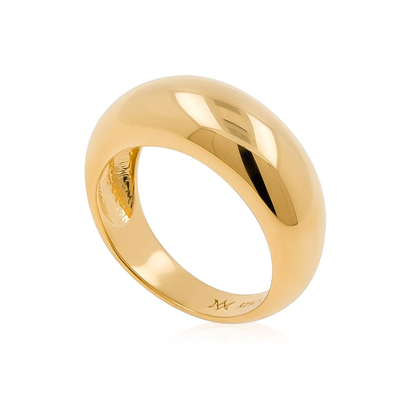 Gold dome ring