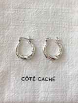 silver hoop earrings for women