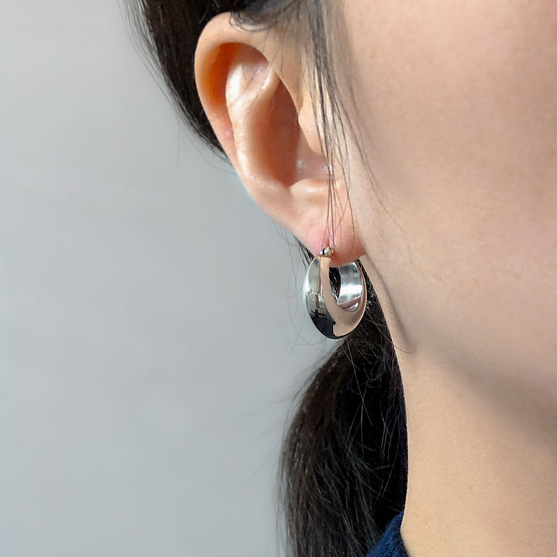 Bold hoop earrings