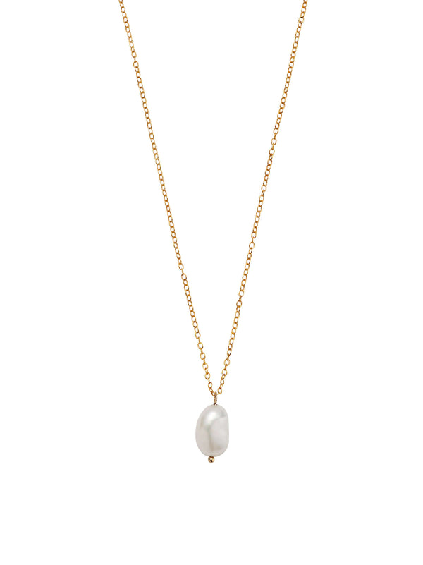 PURE PEARL PENDANT GOLD NECKLACE