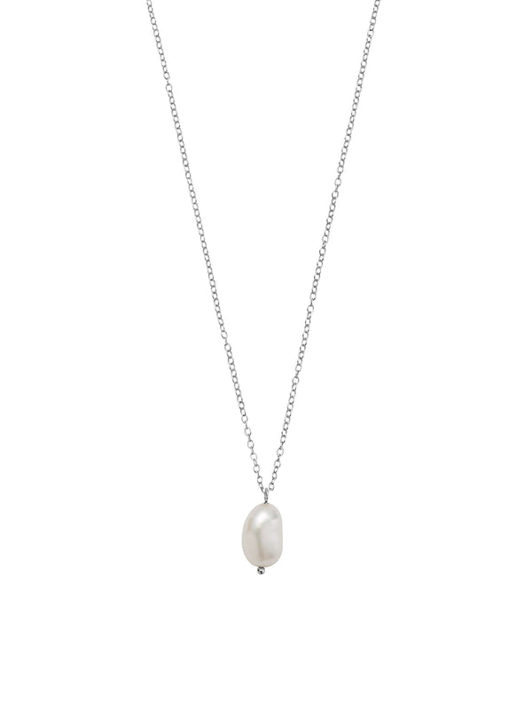 PURE PEARL PENDAN NECKLACE SILVER